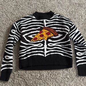 Zara pizza sweater